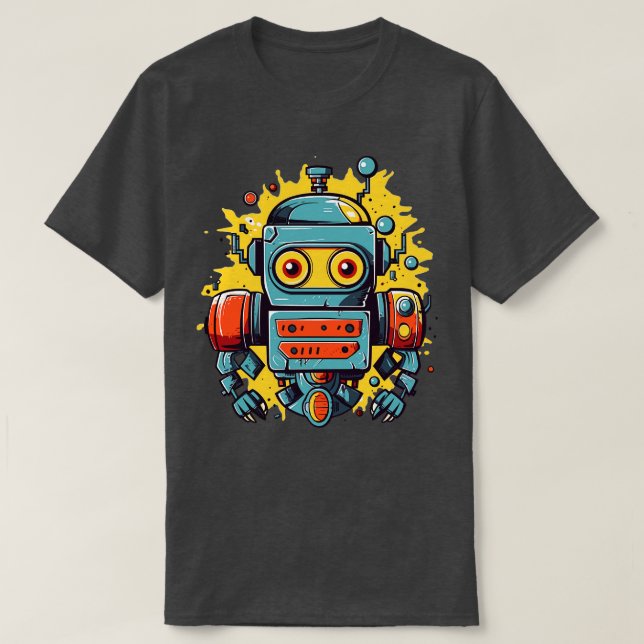 Camiseta Robot pensante (Diseño del anverso)