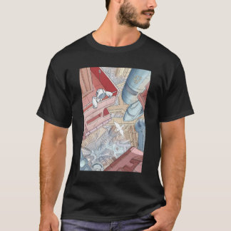 Camiseta Robot perdido en el mundo de Moebius