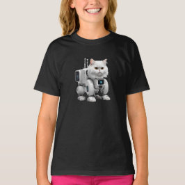 Camiseta Robot persa blanco