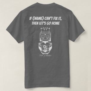 Camiseta Robot personalizable (Variante blanca)