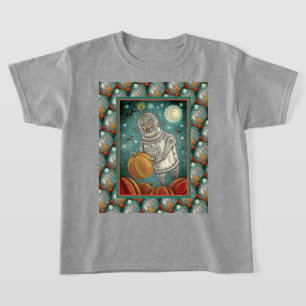 CAMISETA ROBOT PICKING PUMPKINS , HALLOWEEN MECÁNICO MANT