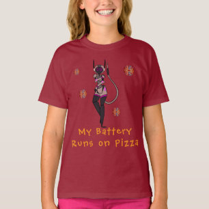 Camiseta Robot Pizza Fun Art T-Shirt