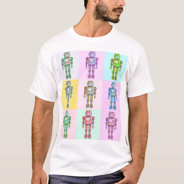 Camiseta Robot pop retro v2 (Anverso)