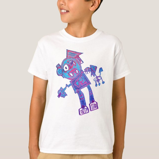 Camiseta Robot Press & Gripper (Anverso)