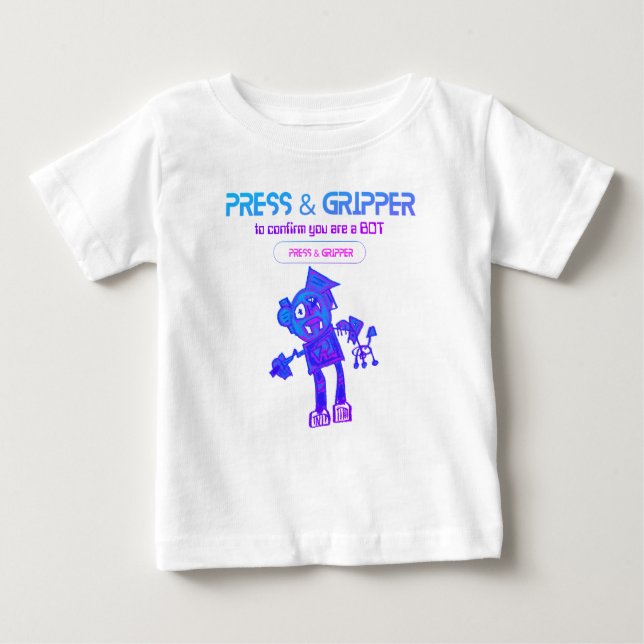 Camiseta Robot Press & Gripper (Anverso)