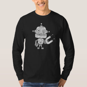 Camiseta Robot retro angustiado Intelectual artificial oscu