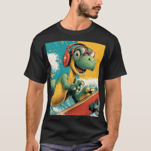 Camiseta Robot Retro Boombox con Auriculares