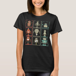 Camiseta Robot retro colección divertida robótica