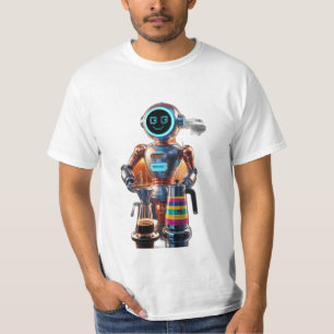 Camiseta Robot retro futurista