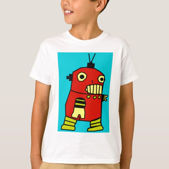 Camiseta Robot rojo (Anverso)