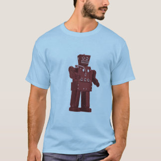 Camiseta Robot rojo del juguete en azul