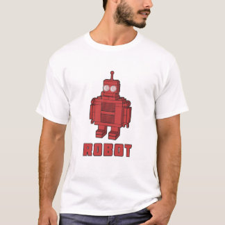 Camiseta Robot rojo retro