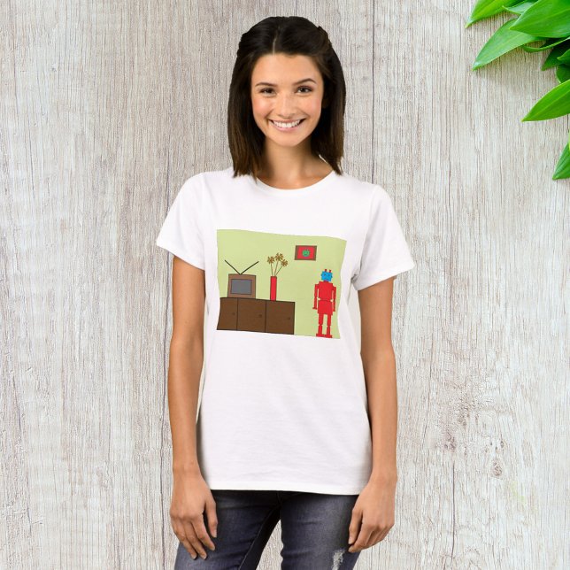 Camiseta Robot rojo retro (Subido por el creador)