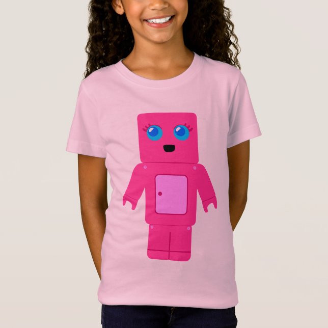 Camiseta Robot rosa (Anverso)