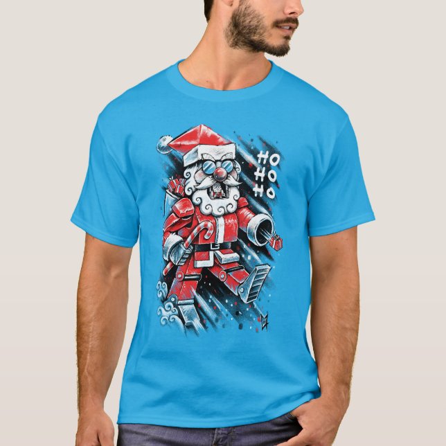 Camiseta Robot Santa Claus (Anverso)