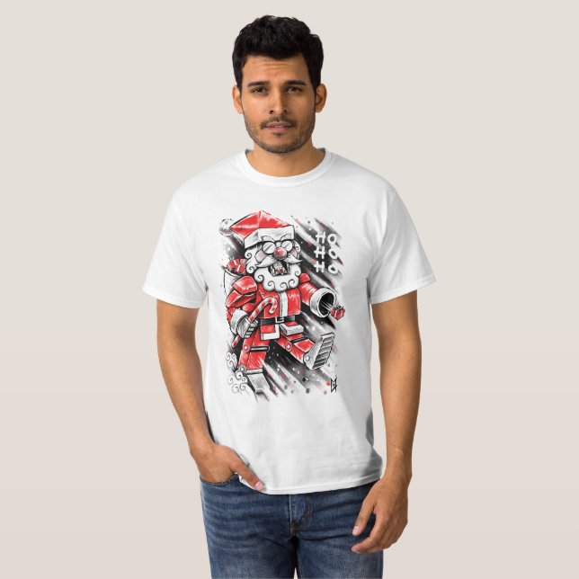 Camiseta Robot Santa Claus (Anverso completo)