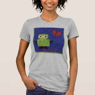 Camiseta robot, señal sonora; Le falto