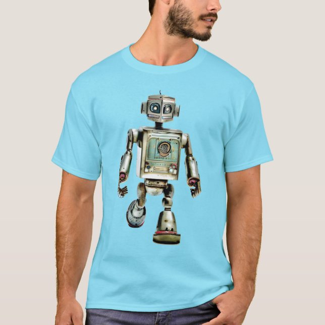 Camiseta Robot tee de los años 60. (Anverso)