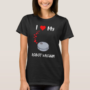 Camiseta Robot Vacuum amante divertido robot limpiador casa