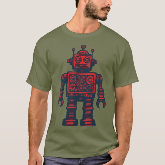 Camiseta Robot Vintage (Anverso)
