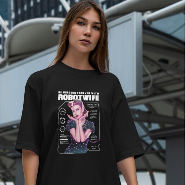 Camiseta Robot Wife Retro Futurista (Subido por el creador)