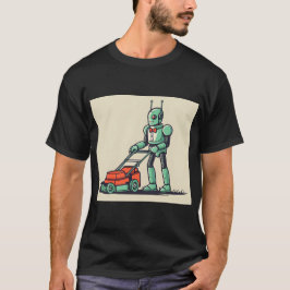 Camiseta Robot y Lawnmower Personalizado de Ciencia Ficción