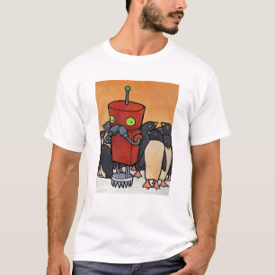 Camiseta Robot y pingüinos