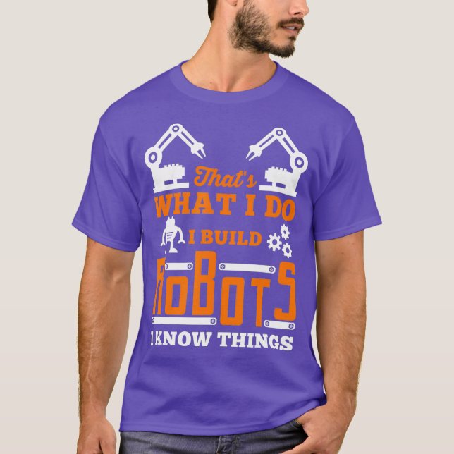 Camiseta Robótica construyo robots para nervios y geeks (Anverso)