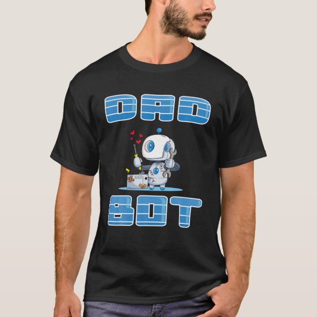 Camiseta Robótica de bots para bots para padres que coincid (Anverso)