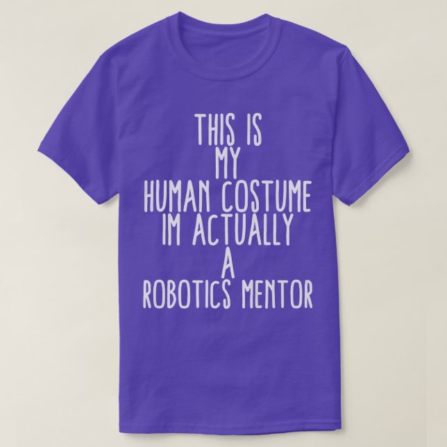 Camiseta Robótica de vestuario humano Mentor Ciencia Robo e (Diseño del anverso)