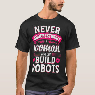 Camiseta Robótica Graciosas Mujeres Ingeniería Mecánica Reg