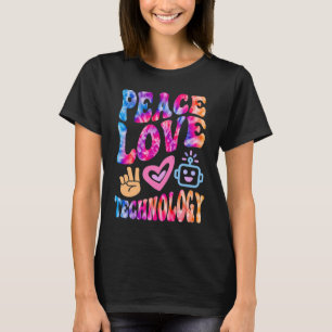 Camiseta Robótica informática de la TECNOLOGÍA de amor de l