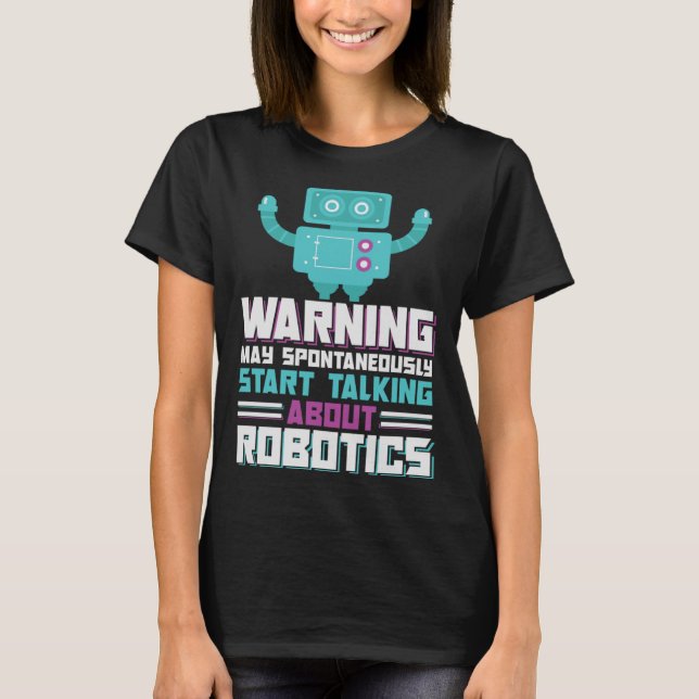 Camiseta Robótica Ingeniería AI Autónoma Robot Edificio (Anverso)