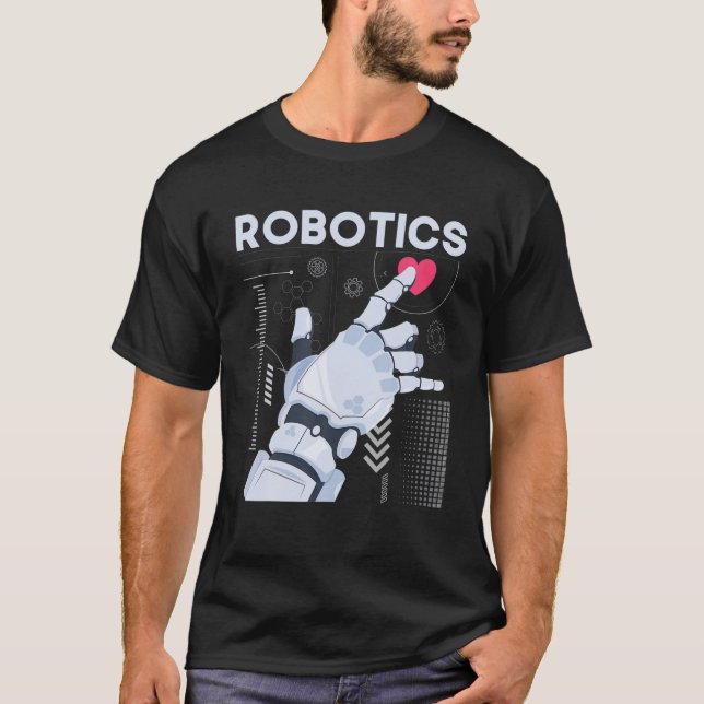 Camiseta Robótica - Ingeniero de Construcción de Robots par (Anverso)