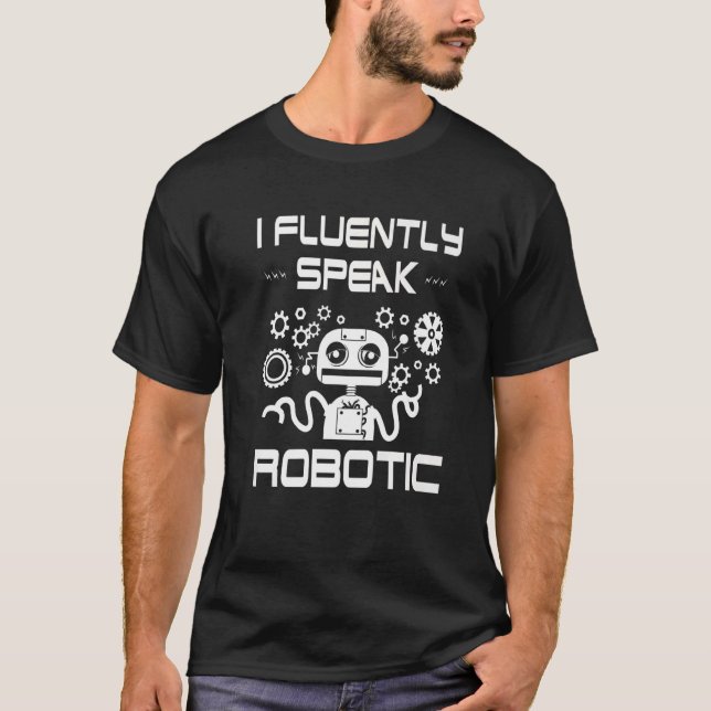 Camiseta Robótica Para Hombres Adultos Mujeres Robot Cyborg (Anverso)