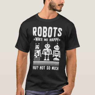Camiseta Robótica Para Hombres Robots Mujeres Tecnología Bo