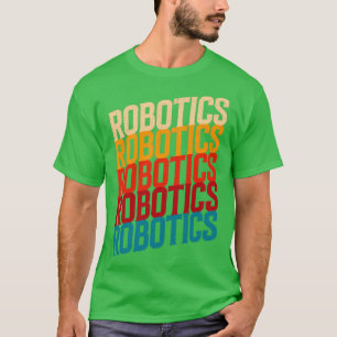 Camiseta Robótica retro para ingeniería de robótica humanoi