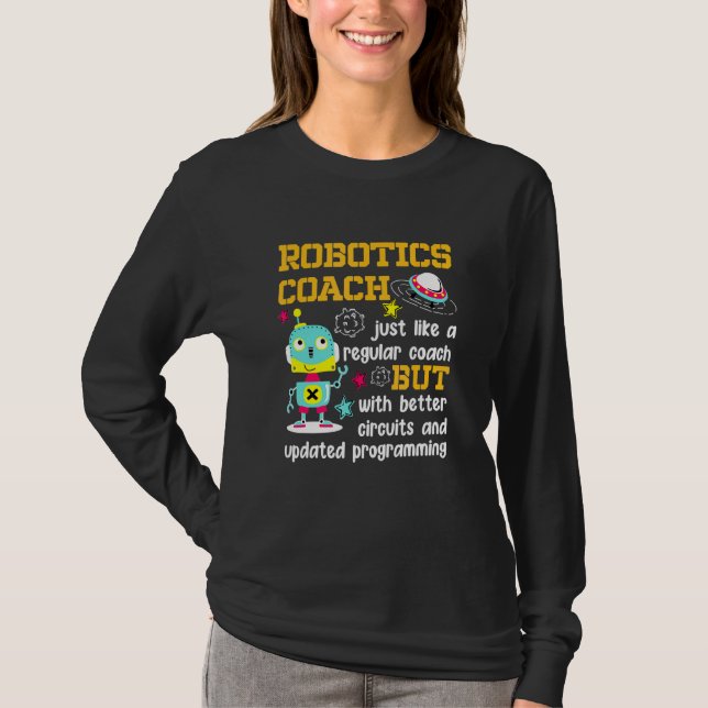 Camiseta Robotics Coach Better Circuits Programación actual (Anverso)