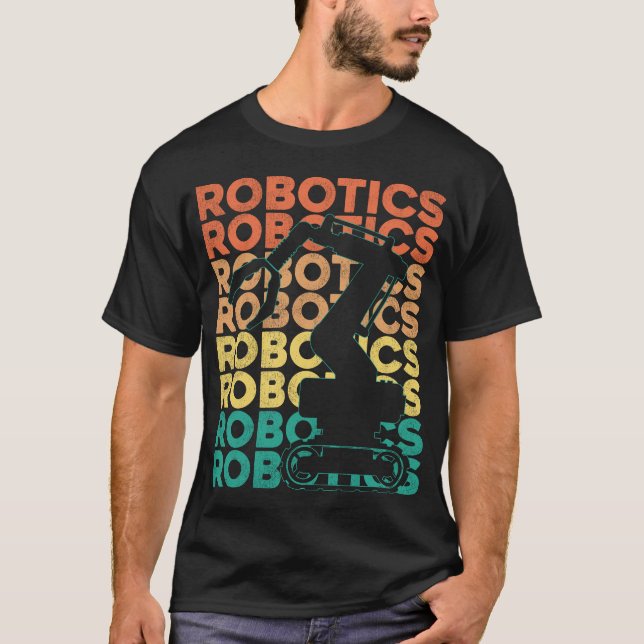 Camiseta Robotics Engineer Robotics Retro Vintage (Anverso)