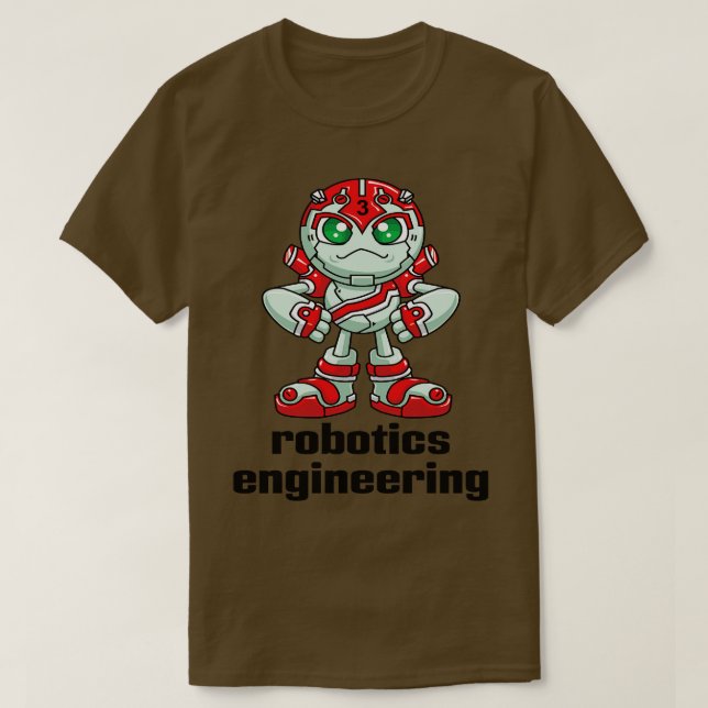 Camiseta Robotics Engineering Robot (Diseño del anverso)