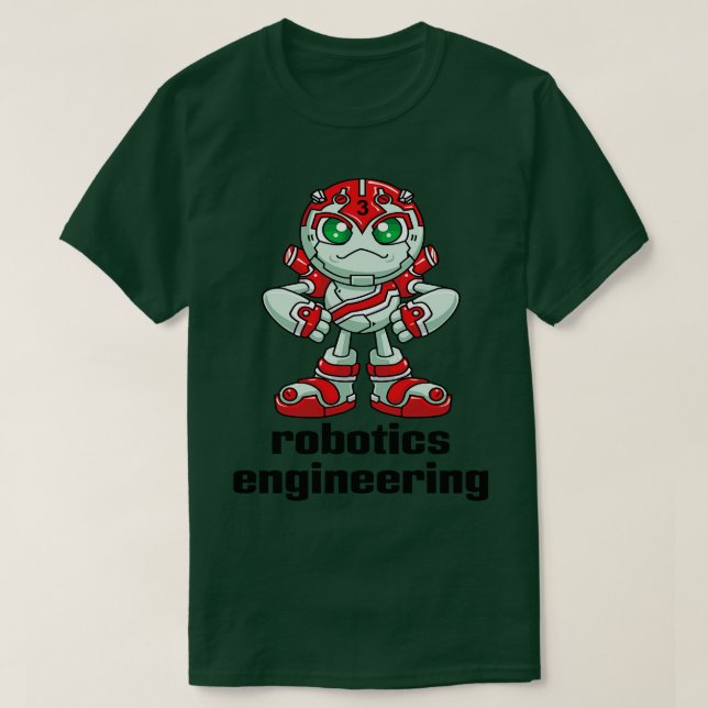 Camiseta Robotics Engineering Robot (Diseño del anverso)