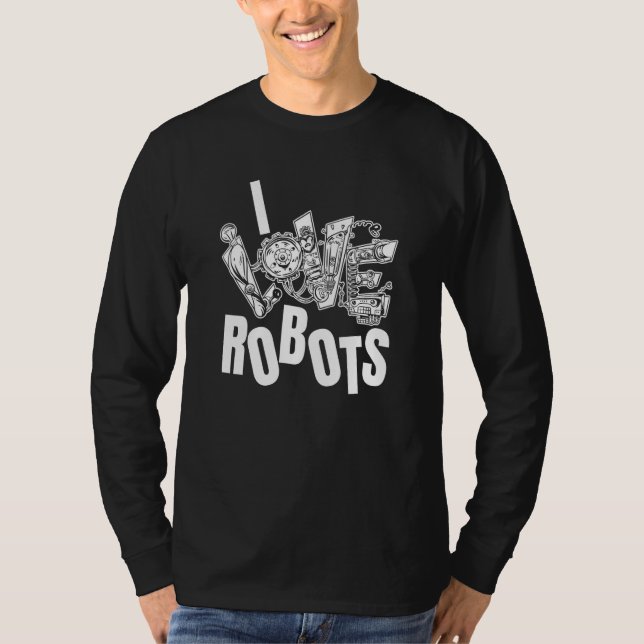 Camiseta Robotics Humor Artificial Intelligence Ai  I Love  (Anverso)