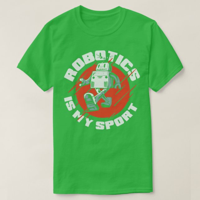 Camiseta Robotics Is My Sport Robotics Engineering Humanoid (Diseño del anverso)