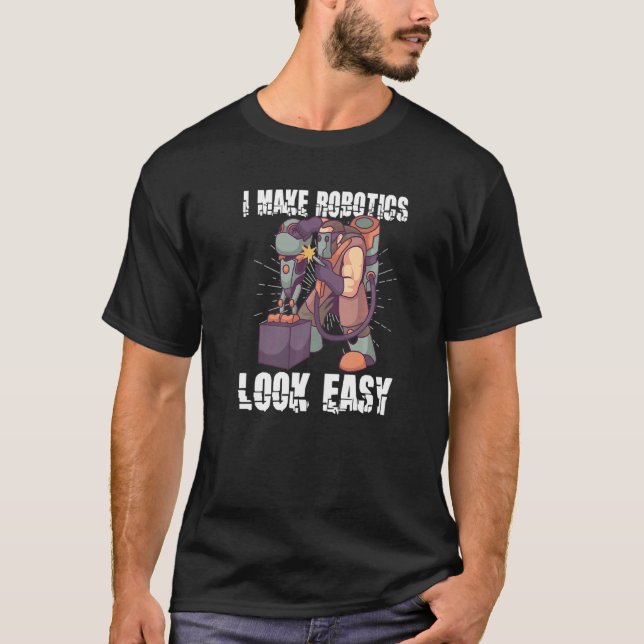 Camiseta Robotics Machine Learning Robot Robotics Engineeri (Anverso)