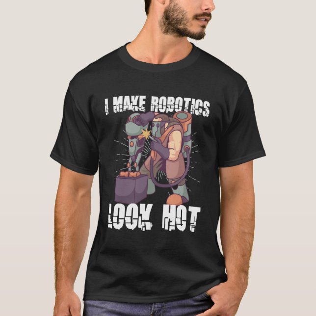 Camiseta Robotics Machine Learning Robot Robotics Engineeri (Anverso)