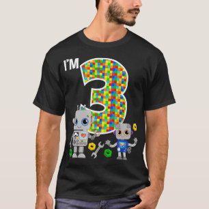 Camiseta Robots 3.ᵉʳ Robot Fiesta Robotics 3 años Ol