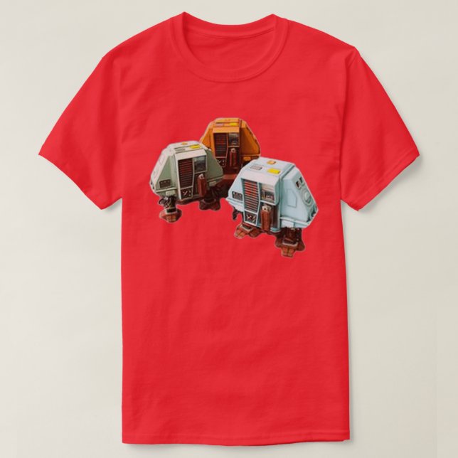 Camiseta Robots corriendo silenciosos  (Diseño del anverso)