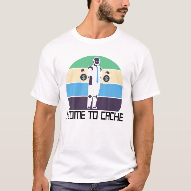 Camiseta Robots - Llego A La Caché - Ingeniero Mecánico - S (Anverso)