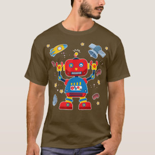 Camiseta Robots niños Chicas de Astronauta Robotics niños r