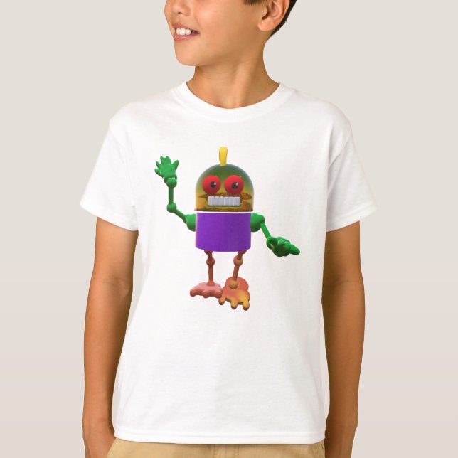 Camiseta Robots y patrulla espacial (Anverso)